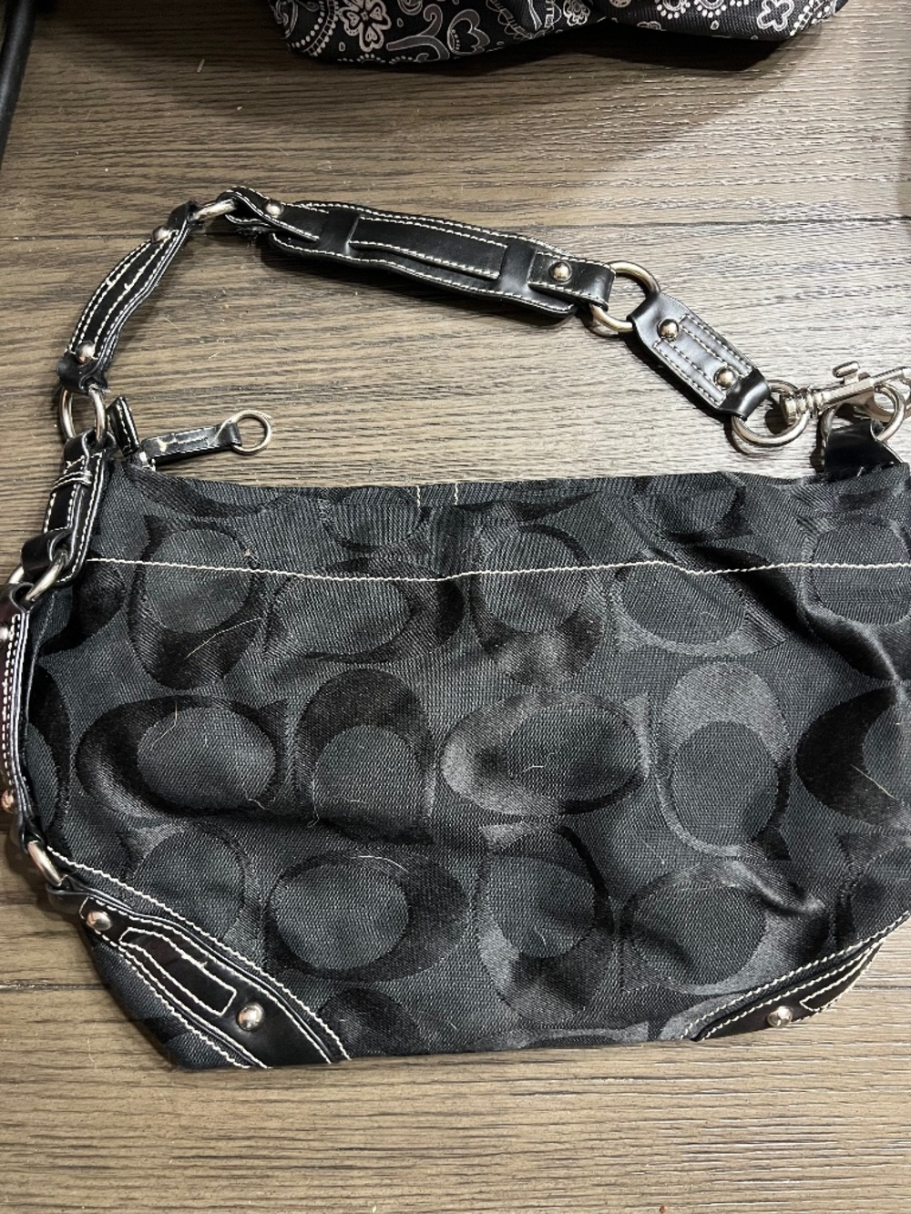 Coach Signature Jacquard Shoulder Bag
